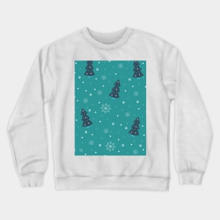 festive seamless vector pattern with christmas tree Crewneck Sweatshirt